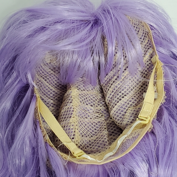 Purple Wavy Wig with Bangs - Picture 7 of 7